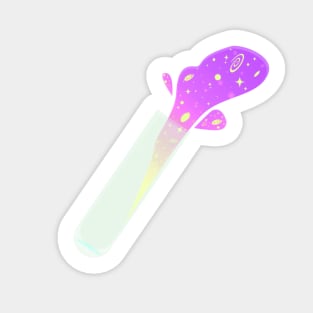 Spilling Space Test tube Sticker